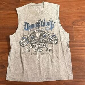 Y2K Orange County Choppers Biker Tank Top Size Mens Large